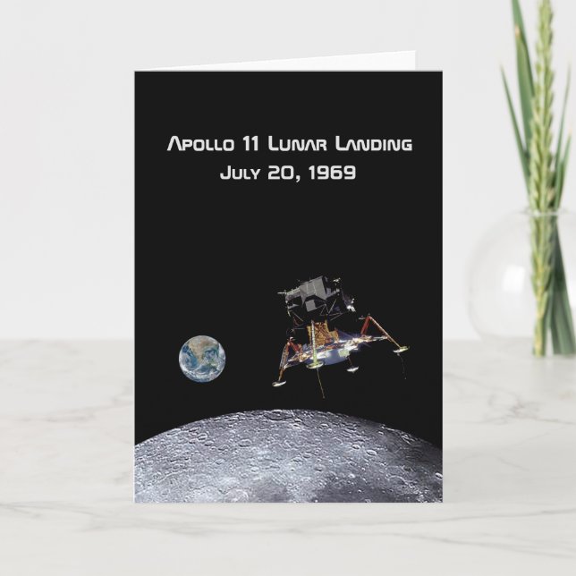 Apollo 11 Lunar Landing Kort (Framsida)