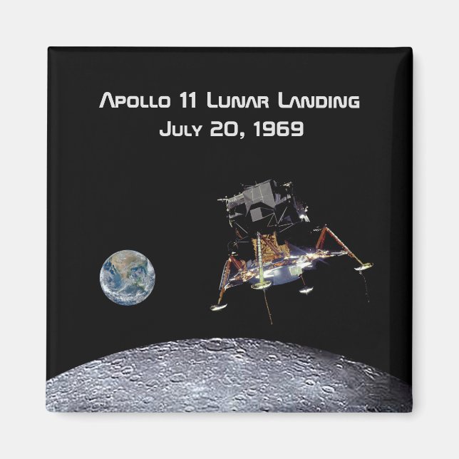 Apollo 11 Lunar Landing Magnet (Framsidan)