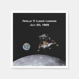 Apollo 11 Lunar Landing Pappersservett