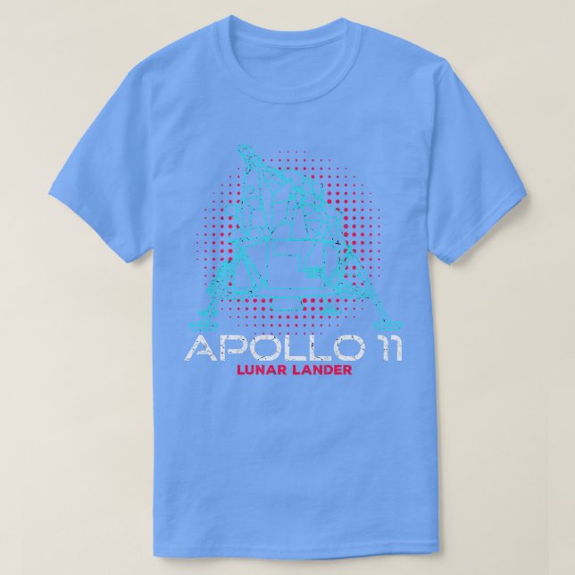 Apollo 11 Måne Lander 1 T Shirt (Design framsida)