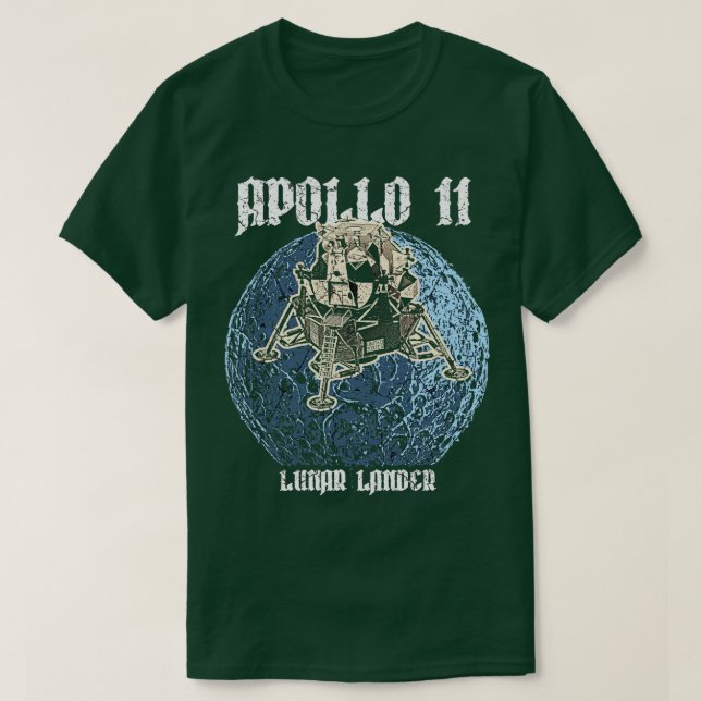 Apollo 11 Måne Lander 8 T Shirt (Design framsida)