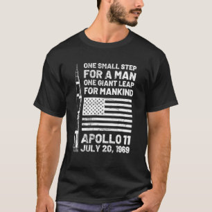 Apollo 11 Måne landning 1969 Saturn V Rocket Space T Shirt
