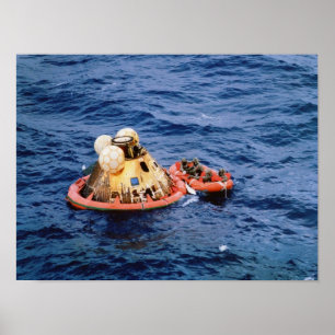Apollo 11 Splashdown & Recovery Poster
