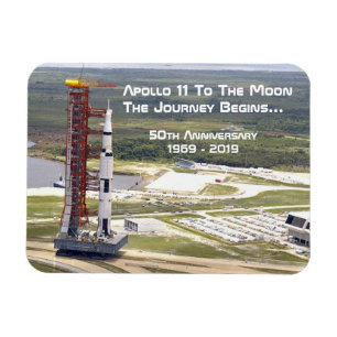 Apollo 11 Uppdrag till Måne-årsdagen Magnet