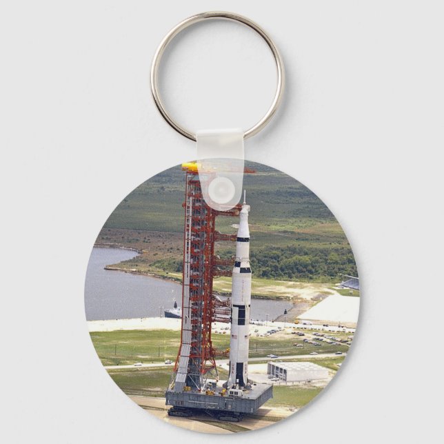 Apollo 11 Uppdrag till Måne-årsdagen Nyckelring (Framsida)