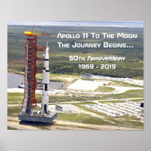 Apollo 11 Uppdrag till Måne-årsdagen Poster