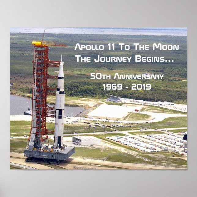 Apollo 11 Uppdrag till Måne-årsdagen Poster (Framsidan)