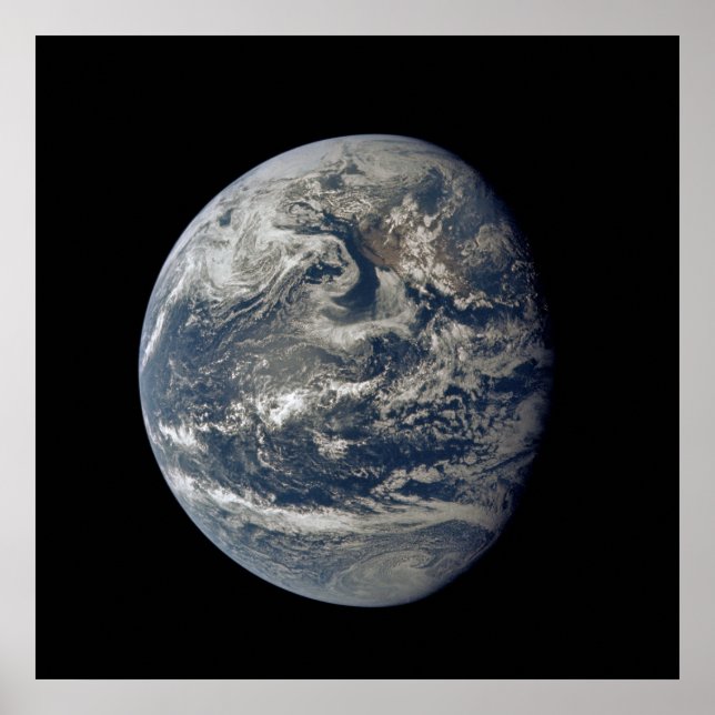 Apollo 11 Vy of the Earth Poster (Framsidan)