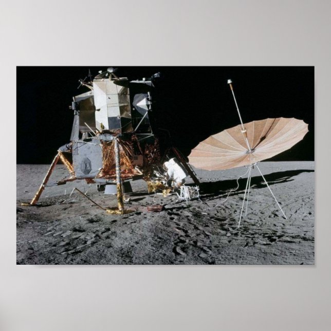 Apollo 12 Landningsplats för landningsbanor Poster (Framsidan)
