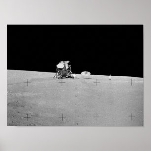 Apollo 12 Landningsplats för landningsbanor Poster