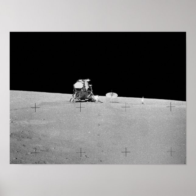 Apollo 12 Landningsplats för landningsbanor Poster (Framsidan)