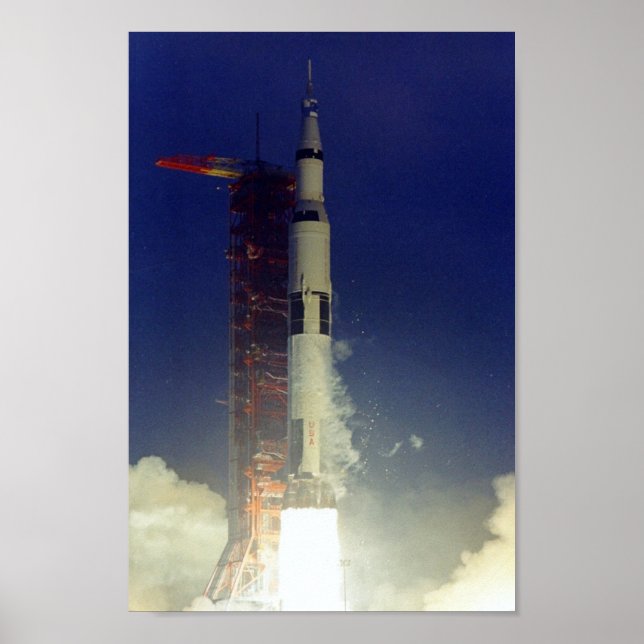 Apollo 12-lansering poster (Framsidan)