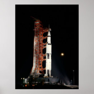 Apollo 12 på lanseringspadden poster