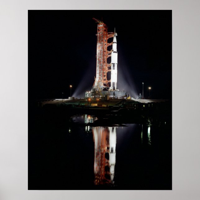 Apollo 12 på lanseringspadden poster (Framsidan)