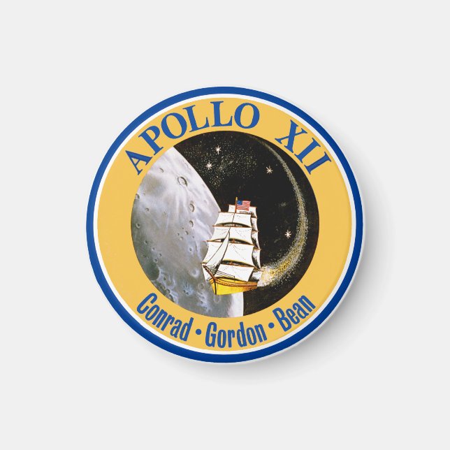 Apollo 12: Tillbaka till Måne! Magnet (Framsidan)