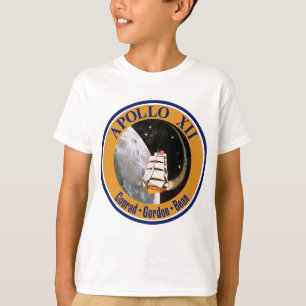 Apollo 12 Uppdragslapp Logotyp Tee Shirt