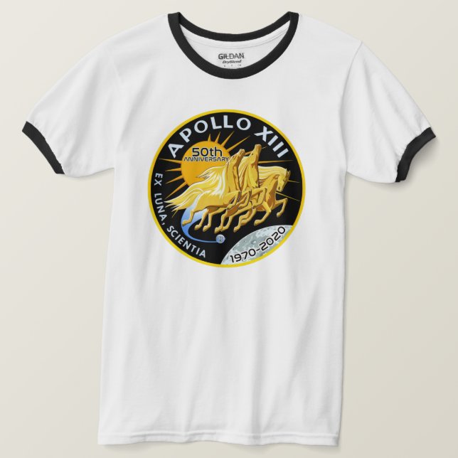 Apollo 13 50-årsjubileum 1970-2020 t shirt (Design framsida)