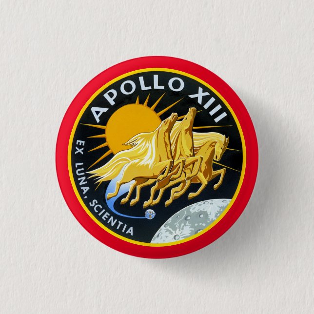 Apollo 13-insignia knapp (Framsida)