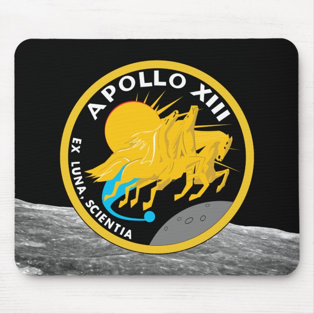 Apollo 13 NASA-Logotyp för Uppdrag korrigering Musmatta (Framsidan)