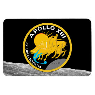 Apollo 13 NASA Uppdragslogotyp Magnet