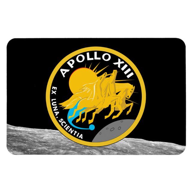 Apollo 13 NASA Uppdragslogotyp Magnet (Horisontell)