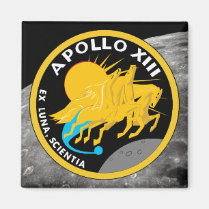 Apollo 13 NASA Uppdragslogotyp Magnet