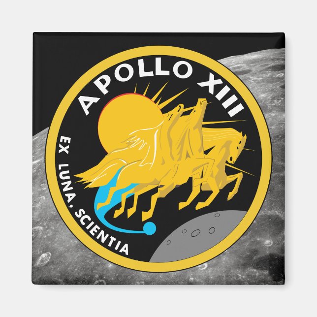 Apollo 13 NASA Uppdragslogotyp Magnet (Framsidan)