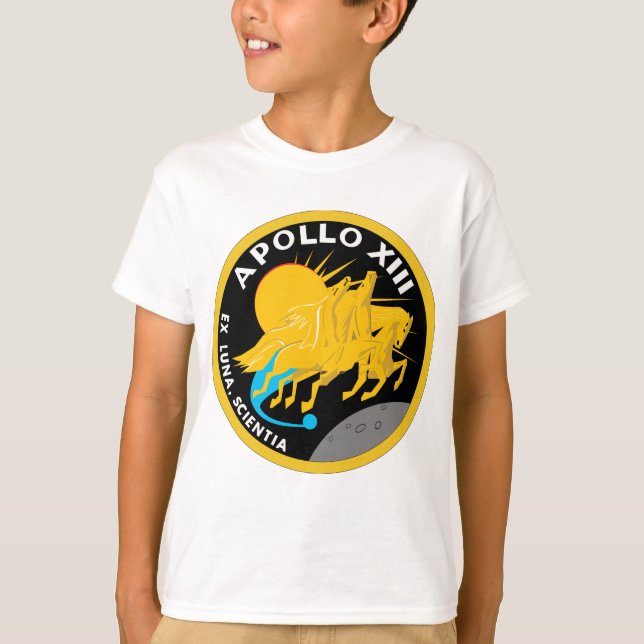 Apollo 13 NASA Uppdragslogotyp T-shirt (Framsida)