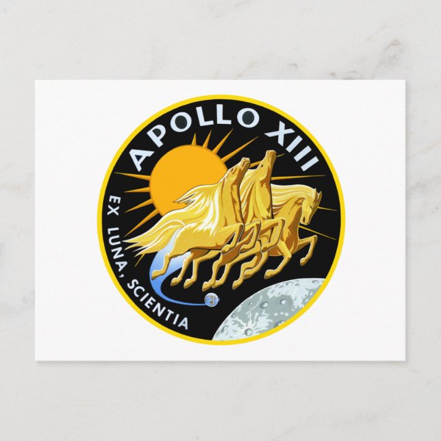 Apollo 13: Överlevnad Vykort (Framsida)