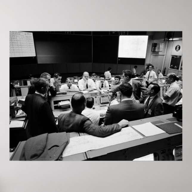 Apollo 13 Uppdrag operationsstyrrum Poster (Framsidan)