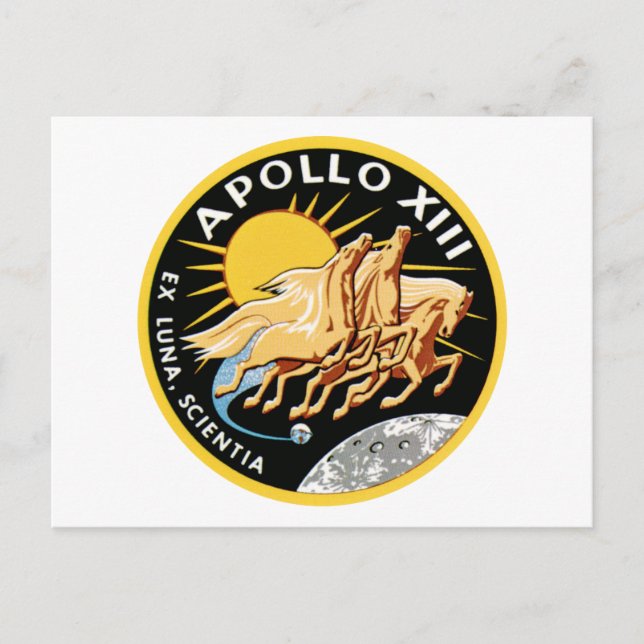 Apollo 13 vykort (Framsida)