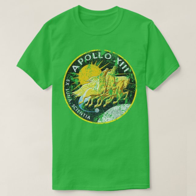 Apollo 13 XIII Uppdrag Distress T Shirt (Design framsida)