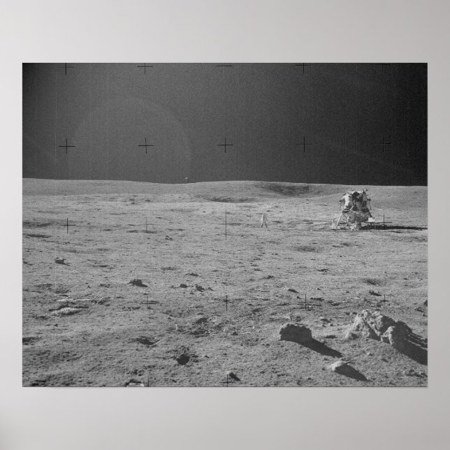 Apollo 14 Astronaut & Lunar Module Poster (Framsidan)