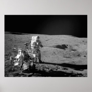 Apollo 14 astronaut på månen poster