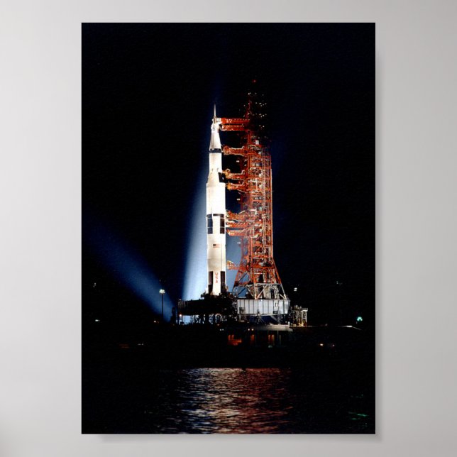 Apollo 14 på lanseringspadden poster (Framsidan)