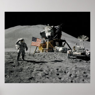 Apollo 15 landningsplats för landningsbanor poster