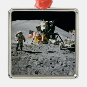 Apollo 15 Lunar Module Måne landning 1971 Nasa Julgransprydnad Metall
