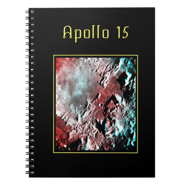 Apollo 15-marktäckning för marktäckning för marktä anteckningsbok (Framsidan)