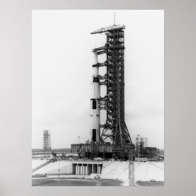 Apollo 15 på lanseringspadden poster (Framsidan)