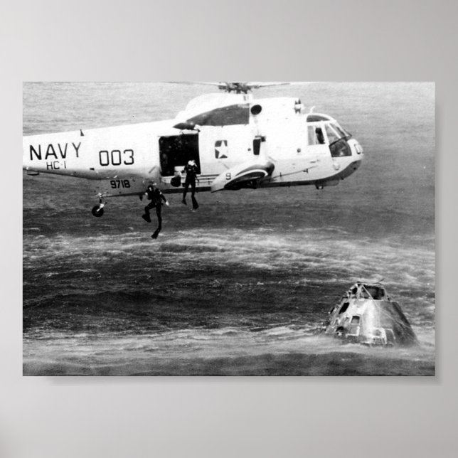 Apollo 15 Splashdown & Recovery Poster (Framsidan)