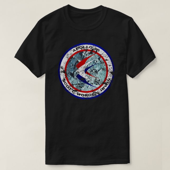 Apollo 15 XV Uppdrag Distress T Shirt (Design framsida)
