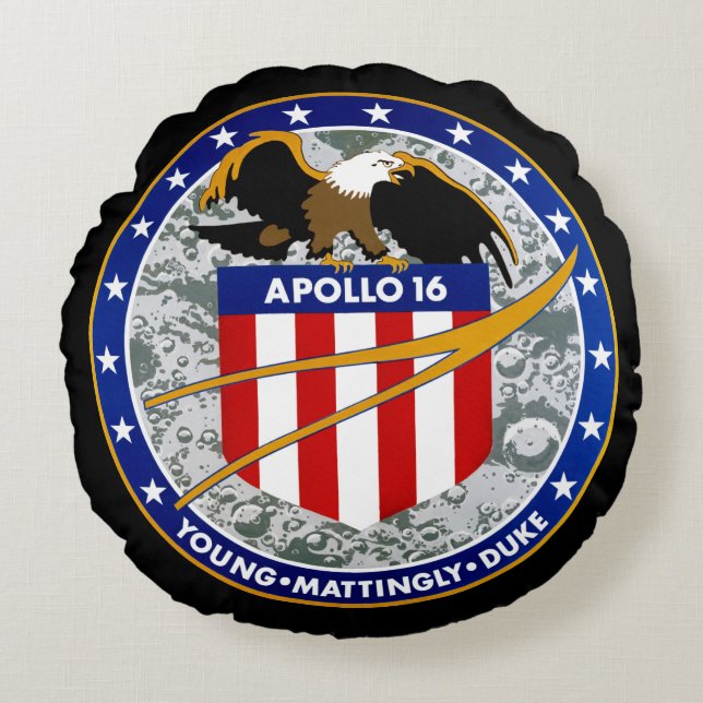 Apollo 16 dekorativ kudde (Framsidan)