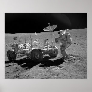 Apollo 16 Lunar Roving Fordon Poster