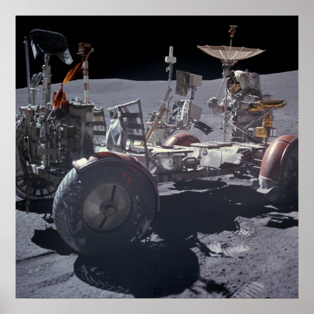 Apollo 16 Lunar Roving Fordon Poster (Framsidan)