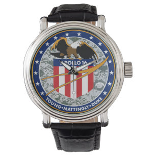 Apollo 16 NASA Uppdragslogotyp Armbandsur