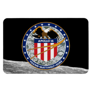 Apollo 16 NASA Uppdragslogotyp Magnet