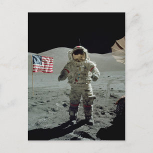 Apollo 17 Astronaut i Taurus Littrow Valley Vykort