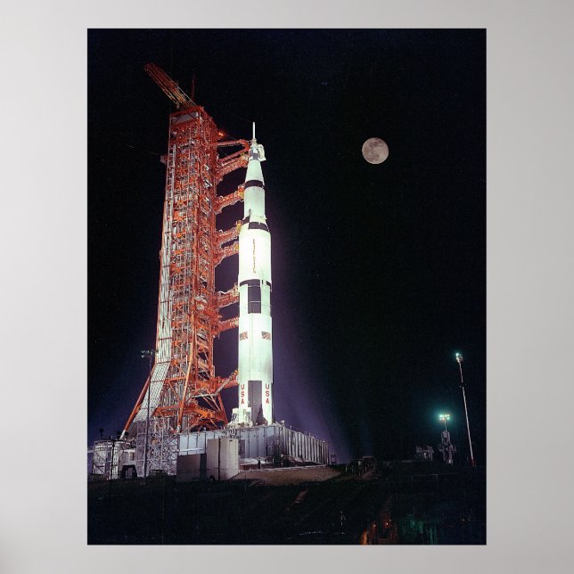Apollo 17 Före lansering Poster (Framsidan)
