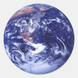 Apollo 17: Jorden i rymden Runt Klistermärke