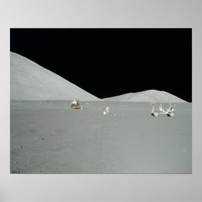 Apollo 17 Landningsplats Poster (Framsidan)